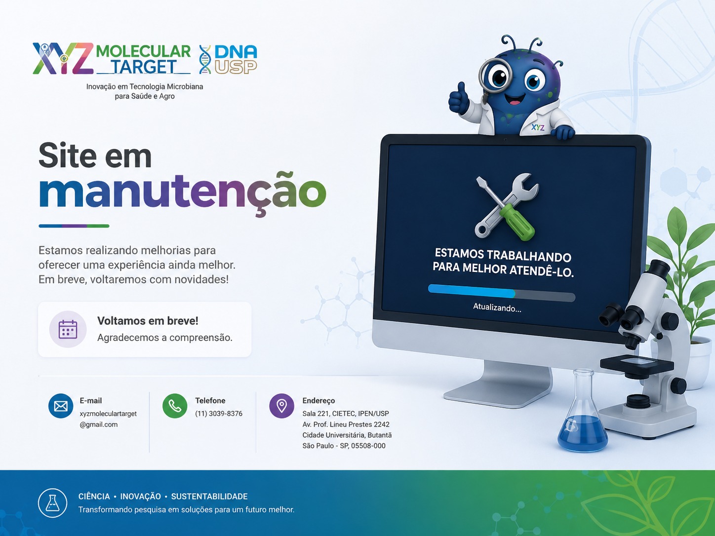 Site em manutenção